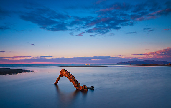 Sunset's Glow at Low Tide