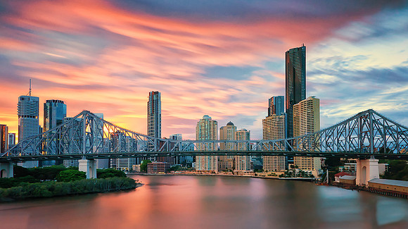 The Story of a Bridge and a Windswept Sunset