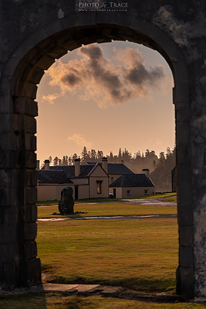 Through the archway